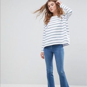 ASOS Striped Sweatshirt Top